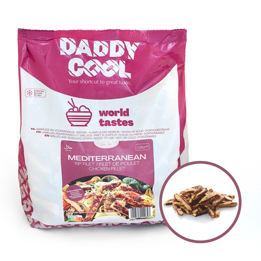 [1703] Méditerranéen Filet De Poulet Tranches Daddy Cool 1,5 kg