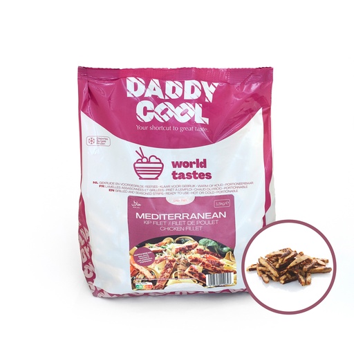 [1703] Méditerranéen Filet De Poulet Tranches Daddy Cool 1,5 kg