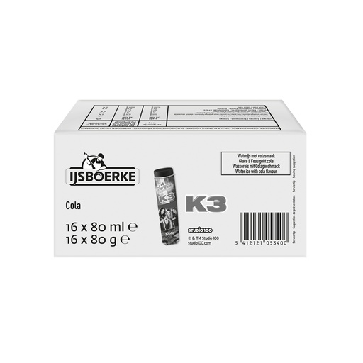 [9006] K3 Squeeze Cola 16 x 80 ml