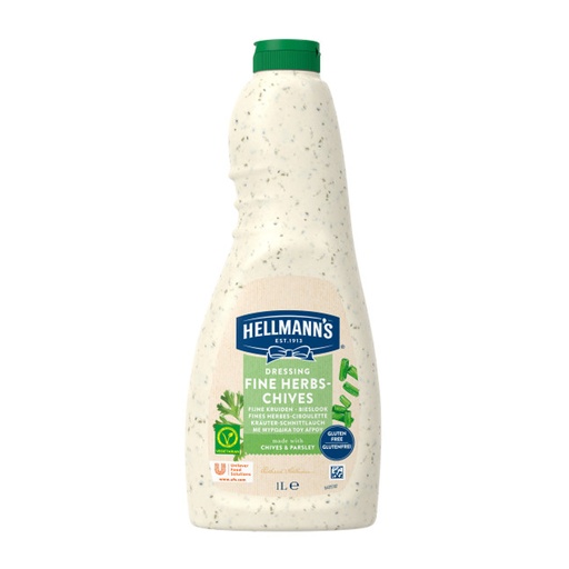 [5837] Dressing Fine Herbs Chives Hellmann's 1 L
