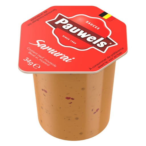 [16107] Samurai Portions Cups Pauwels 120 x 34 gr