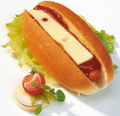 [3339] Hot Dog XL Avec Fromage Noyez 10 x 120 gr