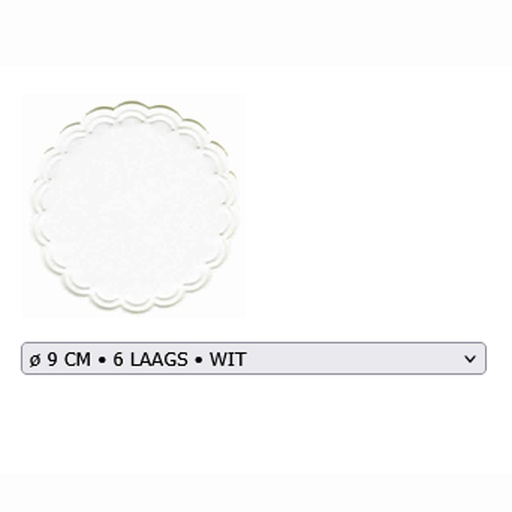 [5433] Drop Catcher 9 cm Blanc Gautier 250 pcs