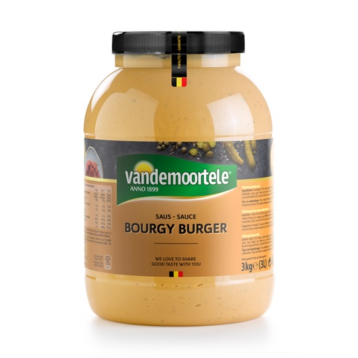 [3640] Bourgie Burger Vandemoortele Pet 3 L