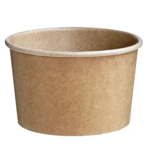 [14033] Pot En Glace En Carton 120 ml Kraft 50 pcs