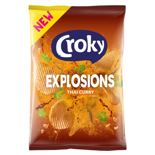 [0874] Chips Explosions Thai Curry Croky 20 x 40 gr