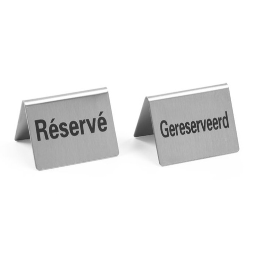 [PR/05754] 663691 Standard de Table "Réservé" Hendi