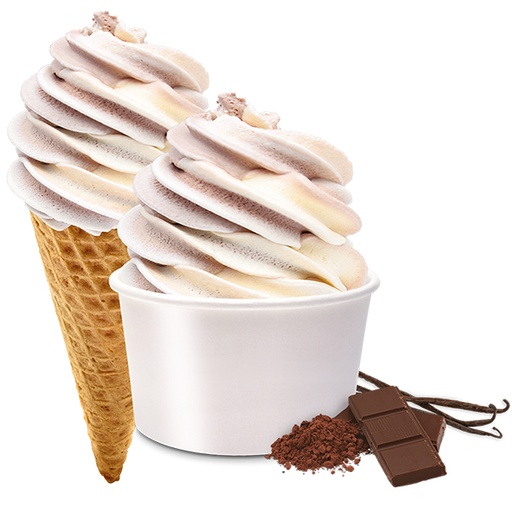 [9057] Glace Chocolat/Vanille One Shot 18 x 160 ml