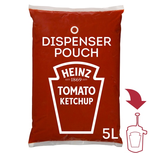 [6804] Tomates Ketchup Heinz Poche 3 x 5 L