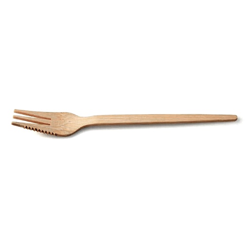 [W2215] Fourchette Snack En Bambou 135Mm Sier 100 pcs