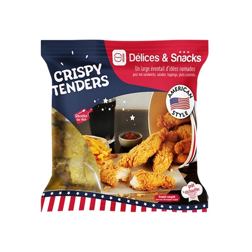 [PR/09665] Crispy Chicken Tenders American Style Délices & Snacks 1 kg