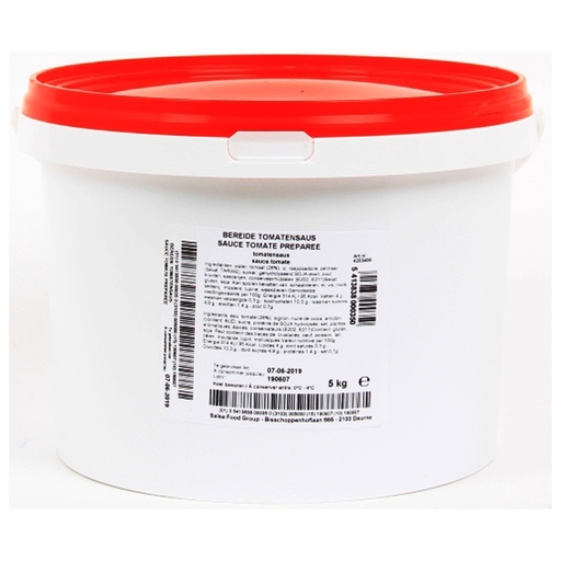 [PR/09812] Sauce Tomate Préparée Bosteels 5 kg