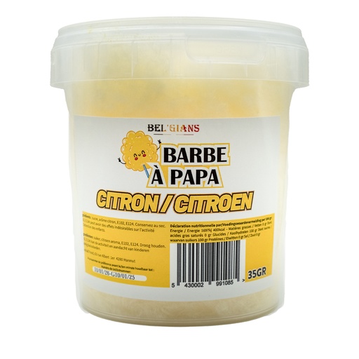 [PR/10289] Barbe à Papa Citron Bel'Gians 35 gr