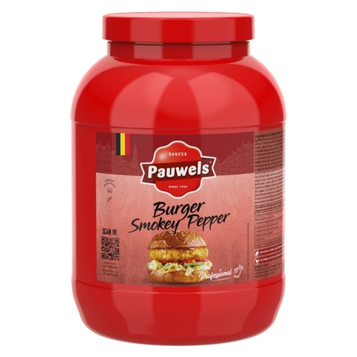 [19170] Burger Smokey Pepper Saus Pauwels Pet 3 L