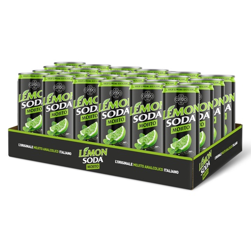 [PR/10627] Lemon Mojito Soda Sleek Can 24 x 33 cl