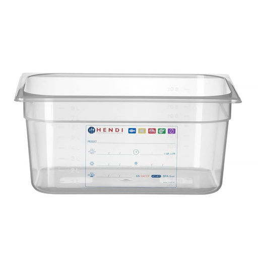 [100027] Bac Gastro 1/2 - Haccp - Hendi - 150 mm 880166