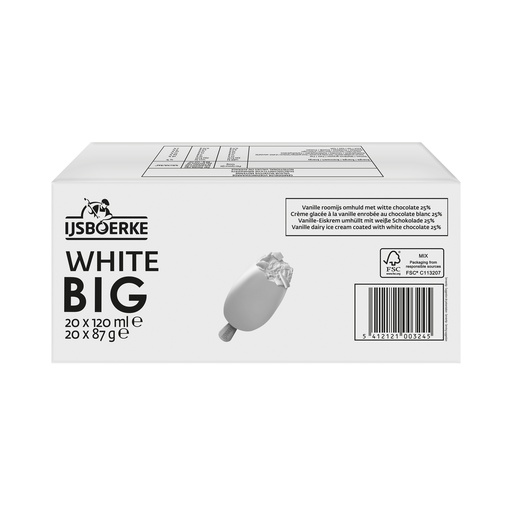[9131] Big White Ijsboerke 20 x 120 ml