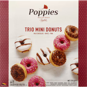 [W9305] Trio Donuts Mini Poppies 3 x 3 pcs