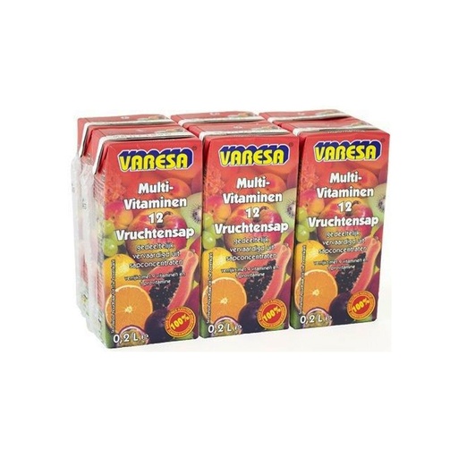 [PR/21884] Jus multivitaminé Varesa briques 6 × 0,2 L