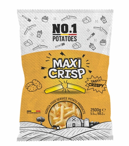 [PR/22618] Frites Number One Maxicrisp 9 x 9 mm Surgelé 4 x 2.5 kg