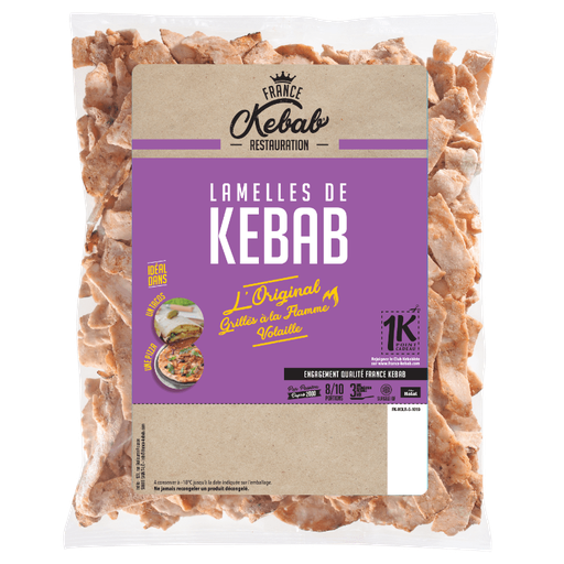 [PR/22738] Lamelles Kebab Volaille - France Kebab - 850 gr