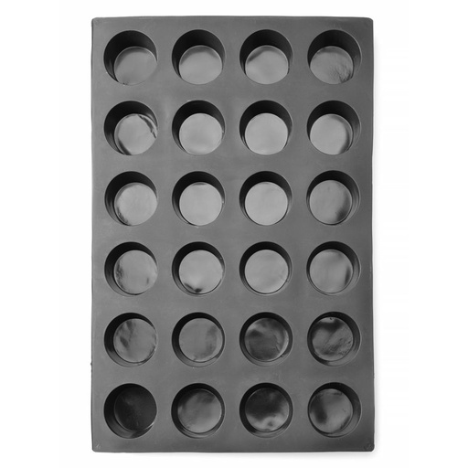 [PR/22823] 677223 Moule à Pâtisserie en Silicone ø 7 cm Muffins 24 Empreintes Hendi 570 x 375 x 40 mm