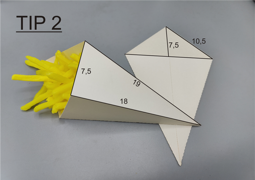 [4539] Cornet - T2 - 185 x 195 mm - 1000 pcs