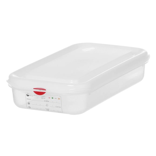 [PR/22943] 873229 Bac Polypropylène + Couvercle GN 1/3 Hendi 2,5L