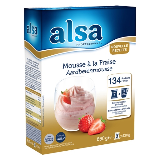[PR/23001] Mousse Fraise ALSA Dr. Oetker 860 gr