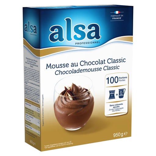 [PR/23012] Mousse au chocolat Classique - ALSA - Dr. Oetker 950 gr