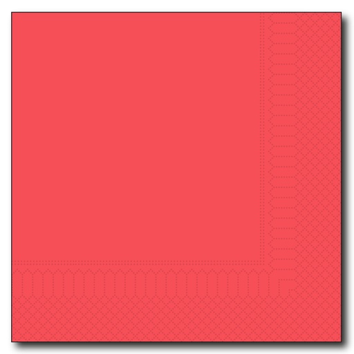 [5461] Serviette 33/2 - 1/4 - Rouge Gautier 100 pcs