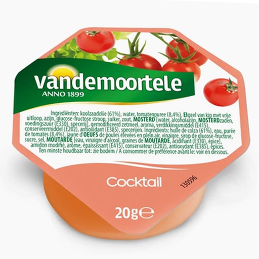 [PR/23940] Portions Cocktail Vandemoortele 120 x 20 ml