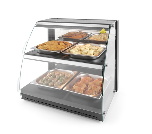 [PR/24013] 233962 Vitrine Chauffante Quartz 230 V 560 W 2 Niveaux Hendi