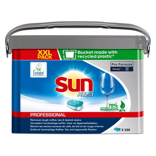 [14912] Sun Professional - All In 1 - Tablets De Vaiselles - 200 pcs
