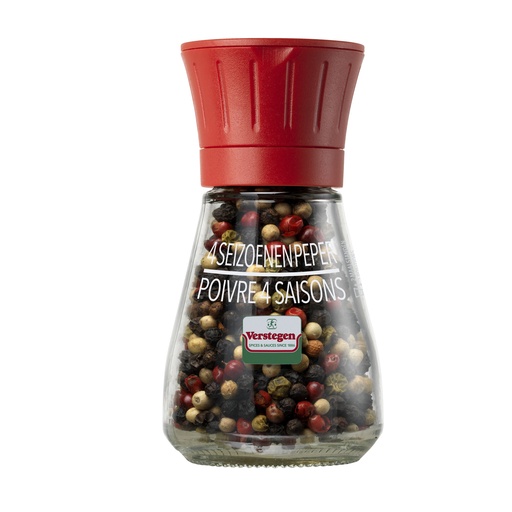 [w4975] Poivre 4 Saisons Verstegen Moulin 40 gr
