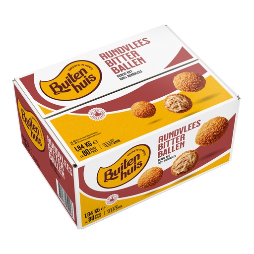 [0755] Boulettes Apéro Classique - Boeuf - Buitenhuis 80 x 23 gr