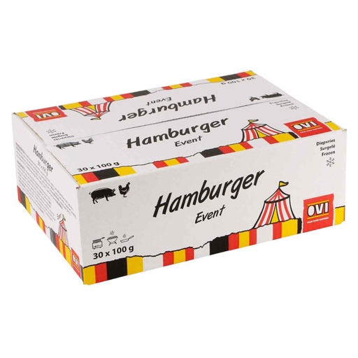 [1278] Hamburger Event Ovi 30 x 100 gr