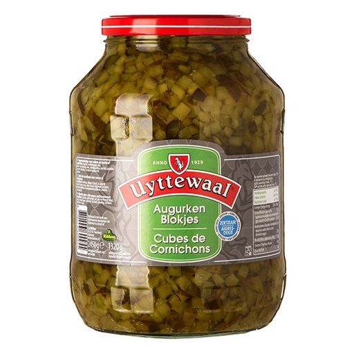 [8223] Cornichons en Dés Uyttewaal Bocal 2,45  kg