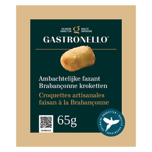 [19353] Croquette Artisanale de Faisan à la Brabançonne 12 x 65 gr