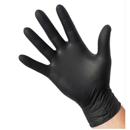 [19198] Gants Nitrile Noir Medium 100 pcs