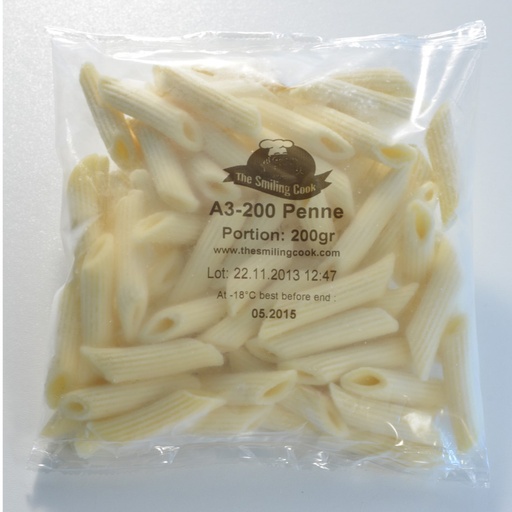 [7591] Pate Penne Portions Smiling Cook 25 x 200 gr