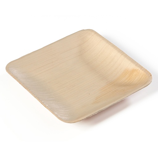 [14580] Assiette Palme carré Sier 250 x 250 mm - 20 pcs