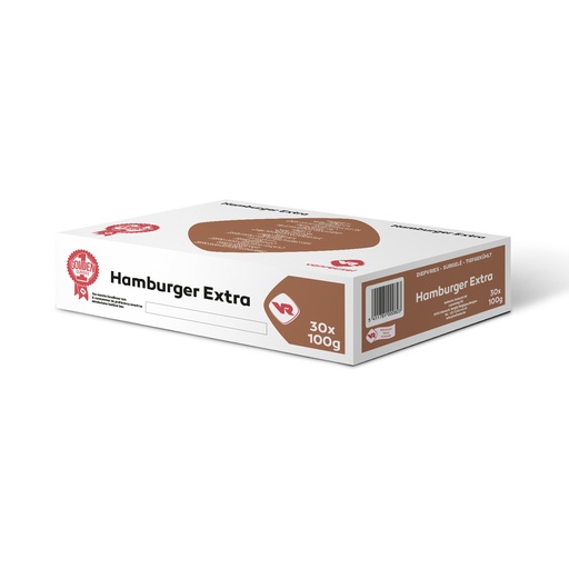 [19224] HAMBURGER POULET EXTRA 30X100GR VANREUSEL