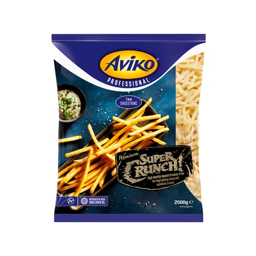 [9702] Frites 7 mm Surgelé Super Crunch  Aviko 2,5 kg