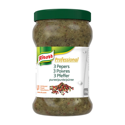 [5838] Puree Epices 3-Poivre Professional Knorr 750 gr