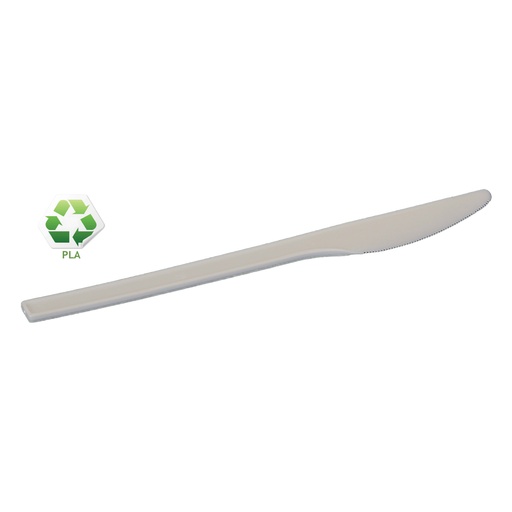 [18891] Couteau en plastiqe PP Reflex Blanc 50 pcs