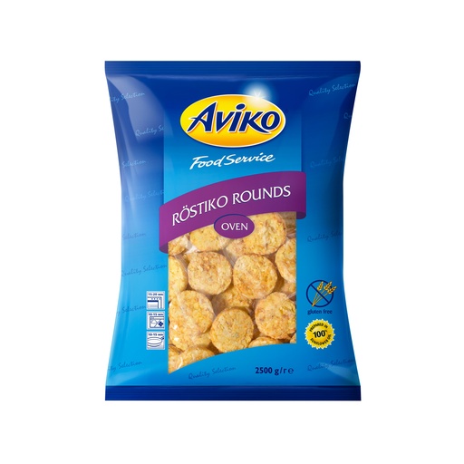 [3390] Rostiko Rounds (Four) Aviko 2,5 kg