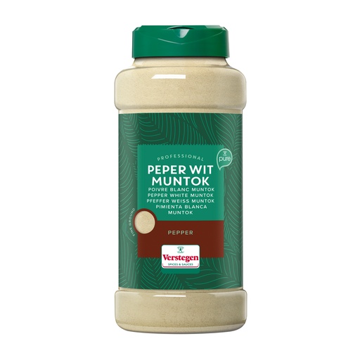 [W4940] Poivre Blanc Moulu  Muntok Verstegen 500 gr