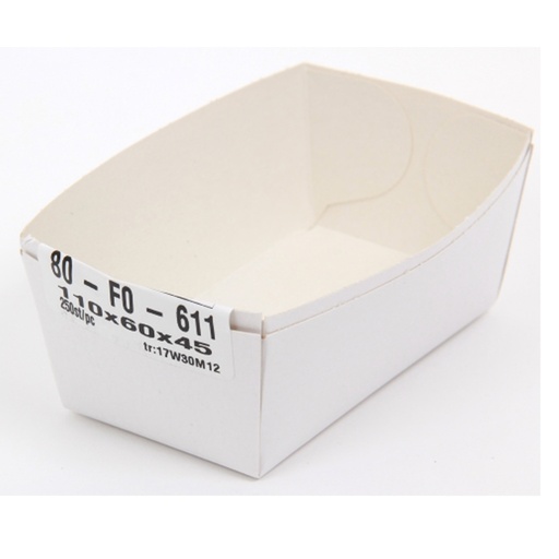 [4500A] Bac à frites 611 - Nr 80 - 1 x 250 pcs       (N° 1 bis)