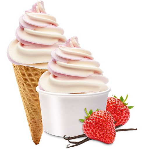 [9058] Glace Fraise/Vanille One Shot 18 x 160 ml